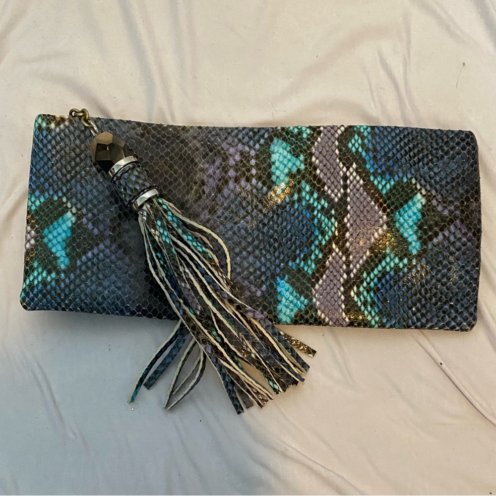 RAFE New York Snake Skin Clutch